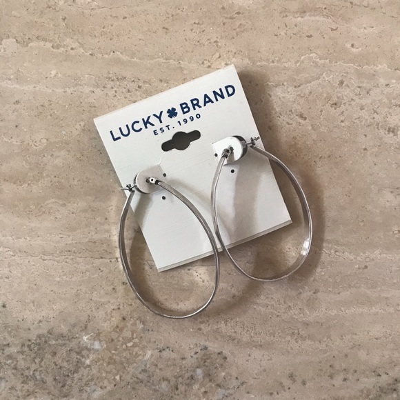 Lucky Brand Jewelry - Lucky Brand Oblong Hoop Earring